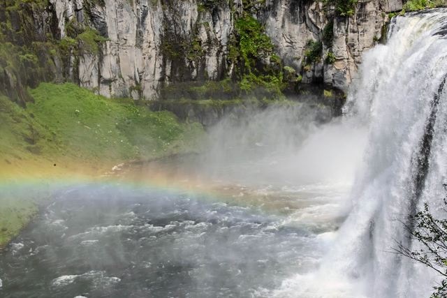 Rainbow in the mist